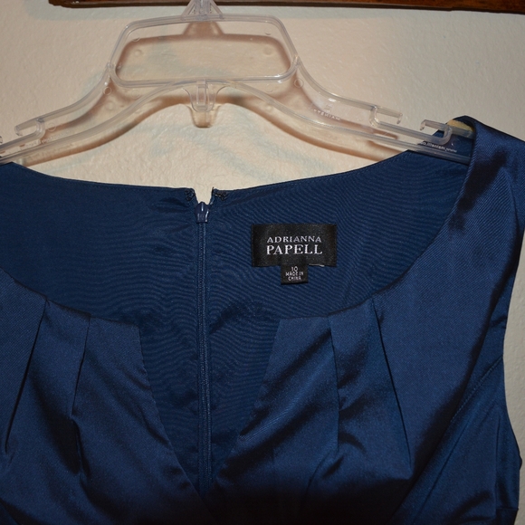 Adrianna Papell, deep blue, size 10, formal dress - Picture 2 of 3